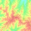 Mapa topográfico Crespo, altitude, relevo