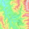 Mapa topográfico Malacatos, altitude, relevo