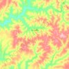 Mapa topográfico Urupês, altitude, relevo