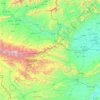 Mapa topográfico Khyber Agency, altitude, relevo