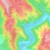 Mapa topográfico Le Moulinot, altitude, relevo
