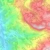 Mapa topográfico Missano, altitude, relevo