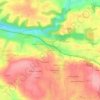 Mapa topográfico Beg Meil, altitude, relevo