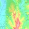 Mapa topográfico Marvila, altitude, relevo