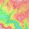 Mapa topográfico L'Herm, altitude, relevo