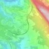 Mapa topográfico Chez Gantin, altitude, relevo