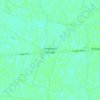 Mapa topográfico Gosberton Clough, altitude, relevo