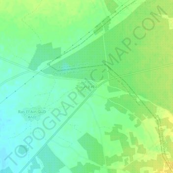 Mapa topográfico Tlauh, altitude, relevo