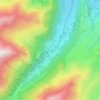 Mapa topográfico Gripp, altitude, relevo