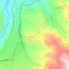 Mapa topográfico Vereda La Colorada, altitude, relevo