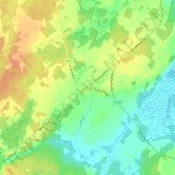 Mapa topográfico Toledo, altitude, relevo