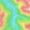 Mapa topográfico Pragnères, altitude, relevo