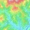 Mapa topográfico Langasco, altitude, relevo