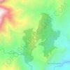 Mapa topográfico Morcote, altitude, relevo