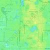 Mapa topográfico Arbor Oaks, altitude, relevo