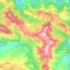 Mapa topográfico Cà La Bocca, altitude, relevo