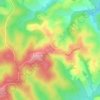 Mapa topográfico Croix des Anglais, altitude, relevo