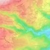 Mapa topográfico Combe Arnoud, altitude, relevo