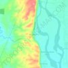 Mapa topográfico Patagueleg, altitude, relevo