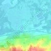Mapa topográfico Pont-sur-Seine, altitude, relevo