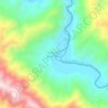Mapa topográfico Santa Cruz de la Puerta, altitude, relevo