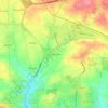 Mapa topográfico Vale de Paraiso, altitude, relevo