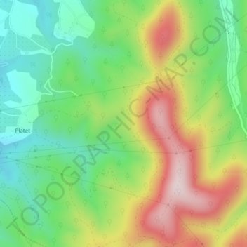 Mapa topográfico Grand Serre, altitude, relevo