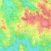 Mapa topográfico Les Brus, altitude, relevo