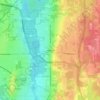 Mapa topográfico Howland Township, altitude, relevo