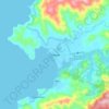 Mapa topográfico Sirawai, altitude, relevo