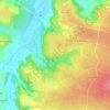 Mapa topográfico Fonvielle, altitude, relevo