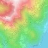 Mapa topográfico Monti di Breglia, altitude, relevo
