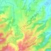 Mapa topográfico Fontarabie, altitude, relevo