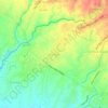 Mapa topográfico Munggu, altitude, relevo