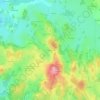 Mapa topográfico Le Petit Murat, altitude, relevo