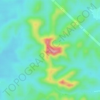 Mapa topográfico Bukit Tagar, altitude, relevo