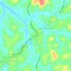 Mapa topográfico Thengana, altitude, relevo