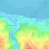 Mapa topográfico Courseulles-sur-Mer, altitude, relevo