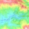 Mapa topográfico Lourosa, altitude, relevo