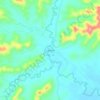 Mapa topográfico Lascano, altitude, relevo