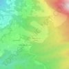 Mapa topográfico Col Indes, altitude, relevo