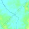 Mapa topográfico Canuto, altitude, relevo