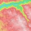 Mapa topográfico Fontebinieyre, altitude, relevo