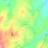 Mapa topográfico Relva da Asseiceira, altitude, relevo