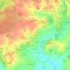 Mapa topográfico La Pagerie, altitude, relevo