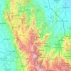 Mapa topográfico Bucarasica, altitude, relevo
