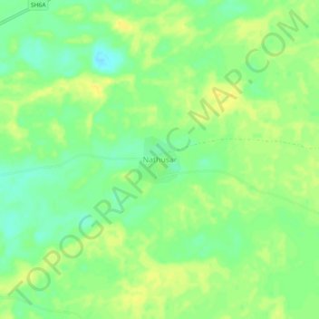 Mapa topográfico Nathusar, altitude, relevo