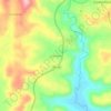 Mapa topográfico Linha Olaria, altitude, relevo