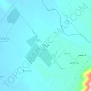 Mapa topográfico Buena Paz, altitude, relevo
