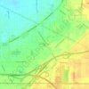 Mapa topográfico Pine Ridge Trailer Park, altitude, relevo